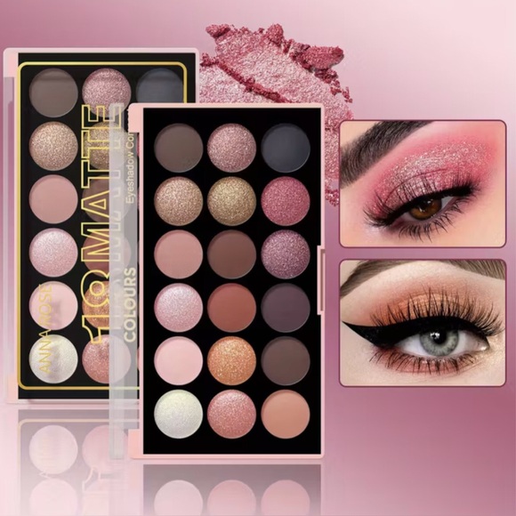 Boutique Other - 18 Color Matte Shimmer Eyeshadow Palette Anna Rose